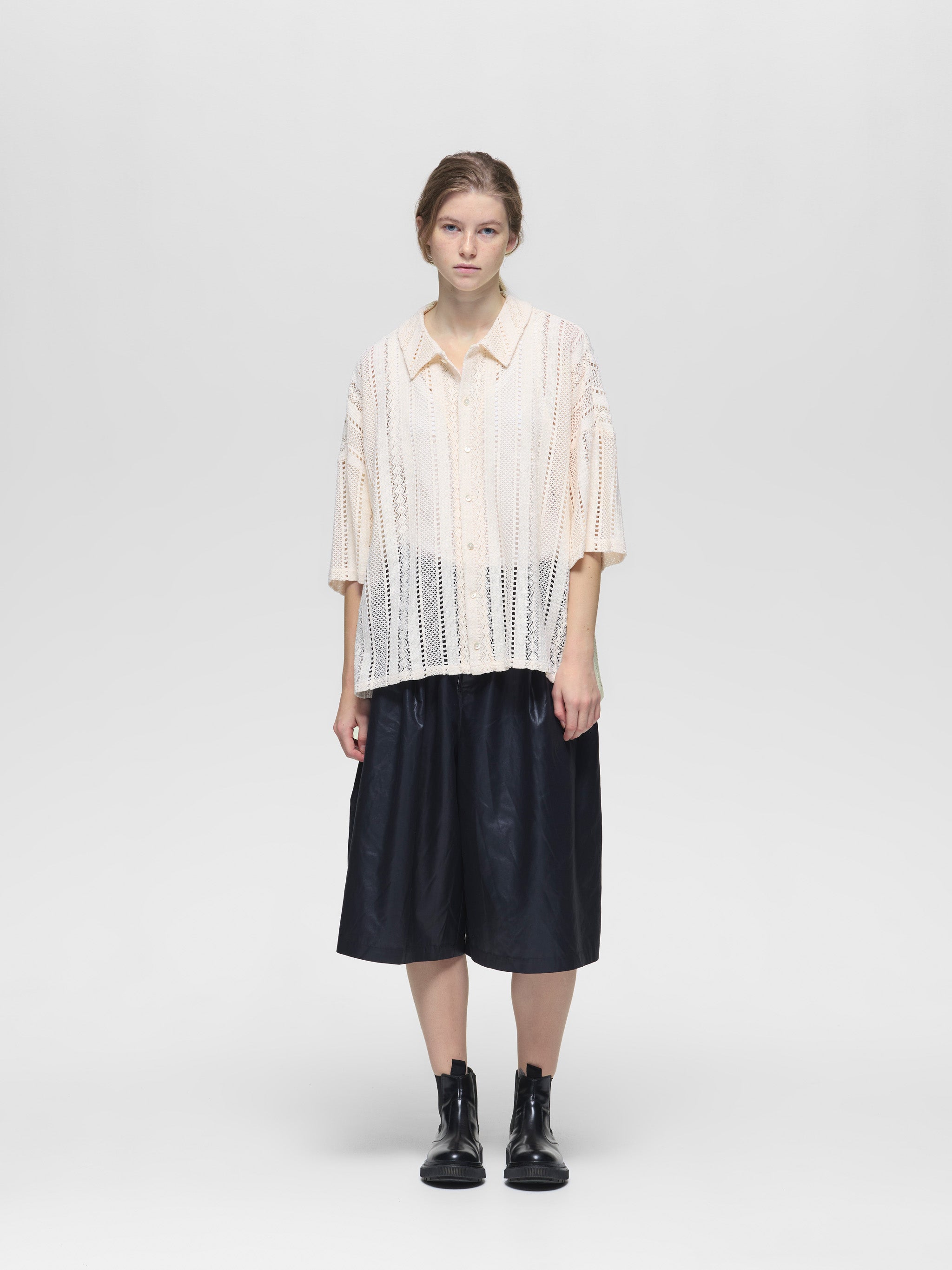 むしまき lace wide shirt | 1-530003-w – mizuiro ind