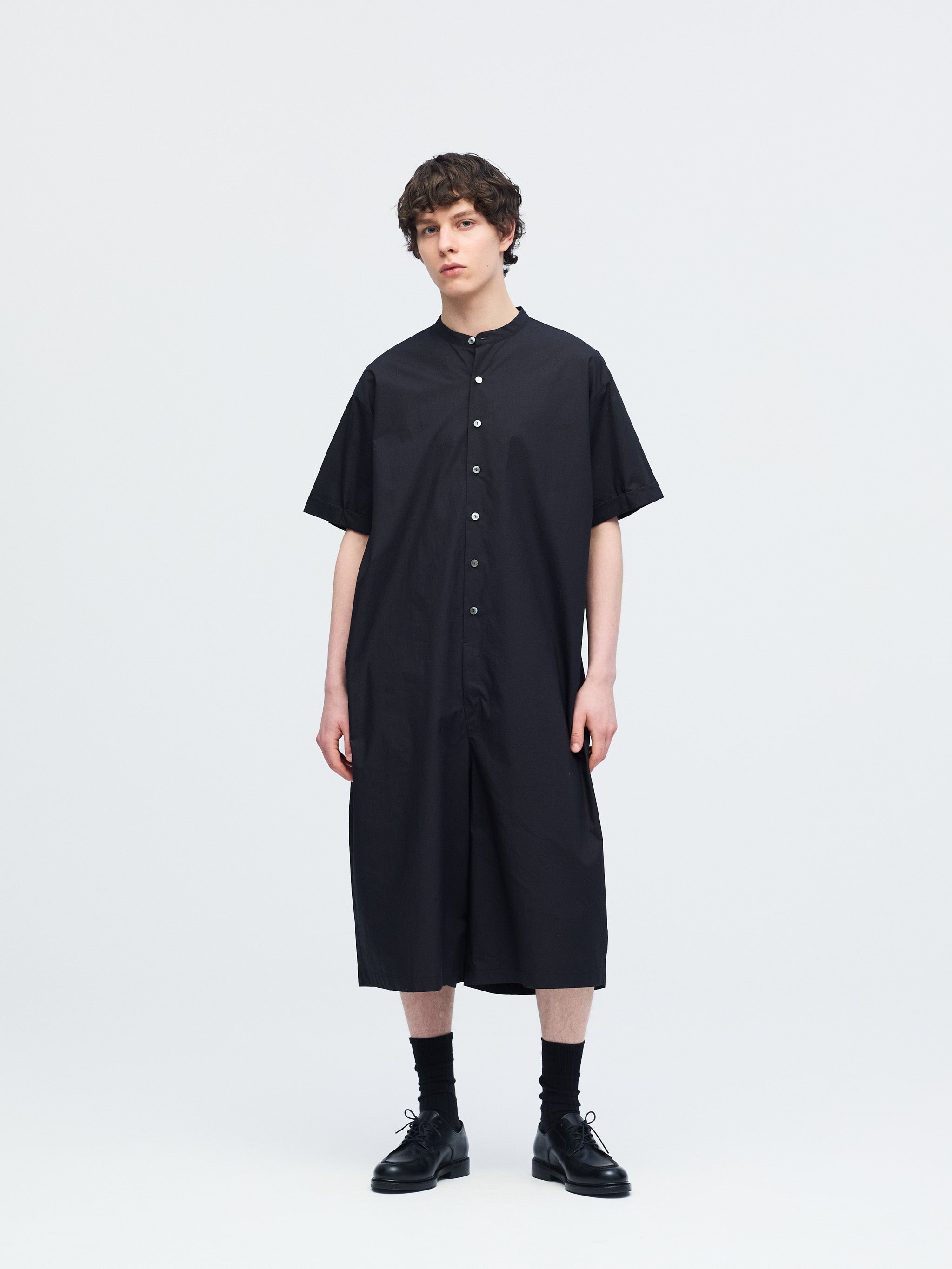 stand collar jumpsuit | 1-550002-m – mizuiro ind
