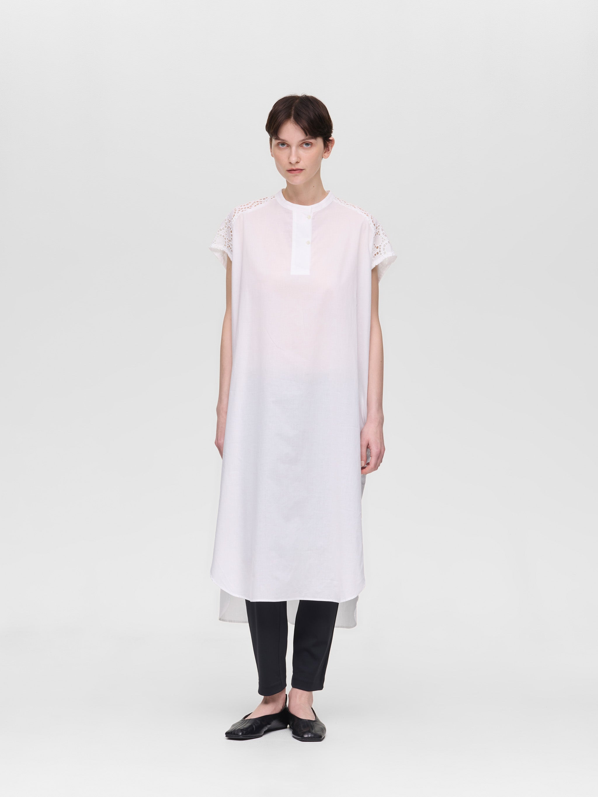 lace shoulder long OP | 2-250105 – mizuiro ind