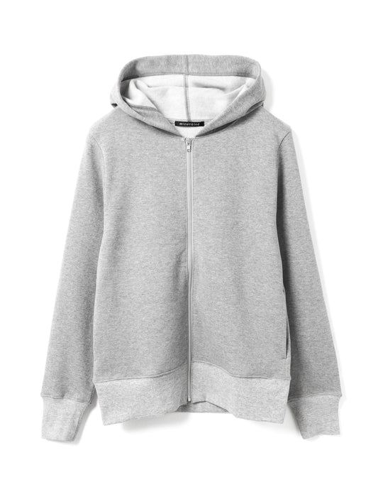 brushed back  zip hoodie | 3-210057