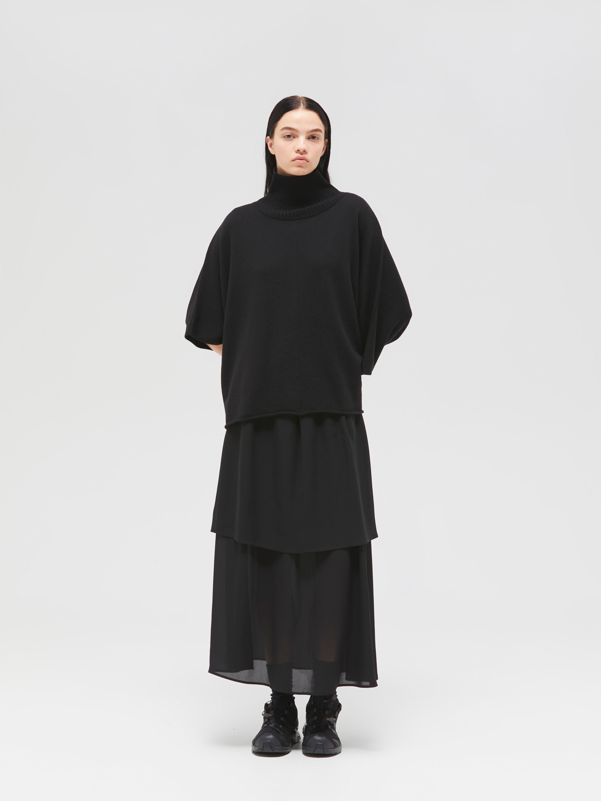 sheer gather double hem SK | 3-260041 – mizuiro ind