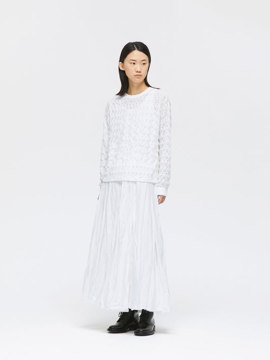 sheer pattern long T | 1-210045