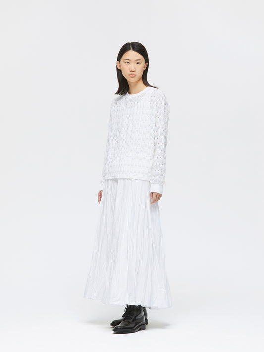 sheer pattern long T | 1-210045