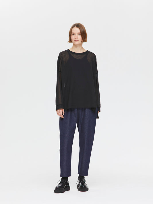 washer voile crew neck wide P/O | 1-210059