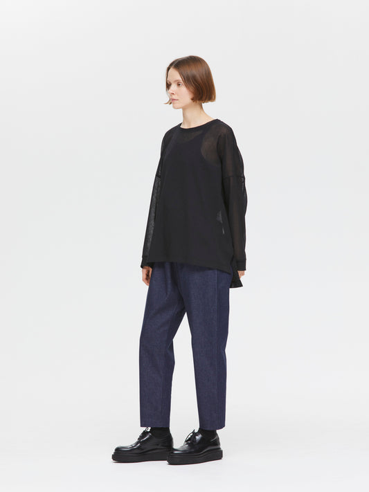 washer voile crew neck wide P/O | 1-210059