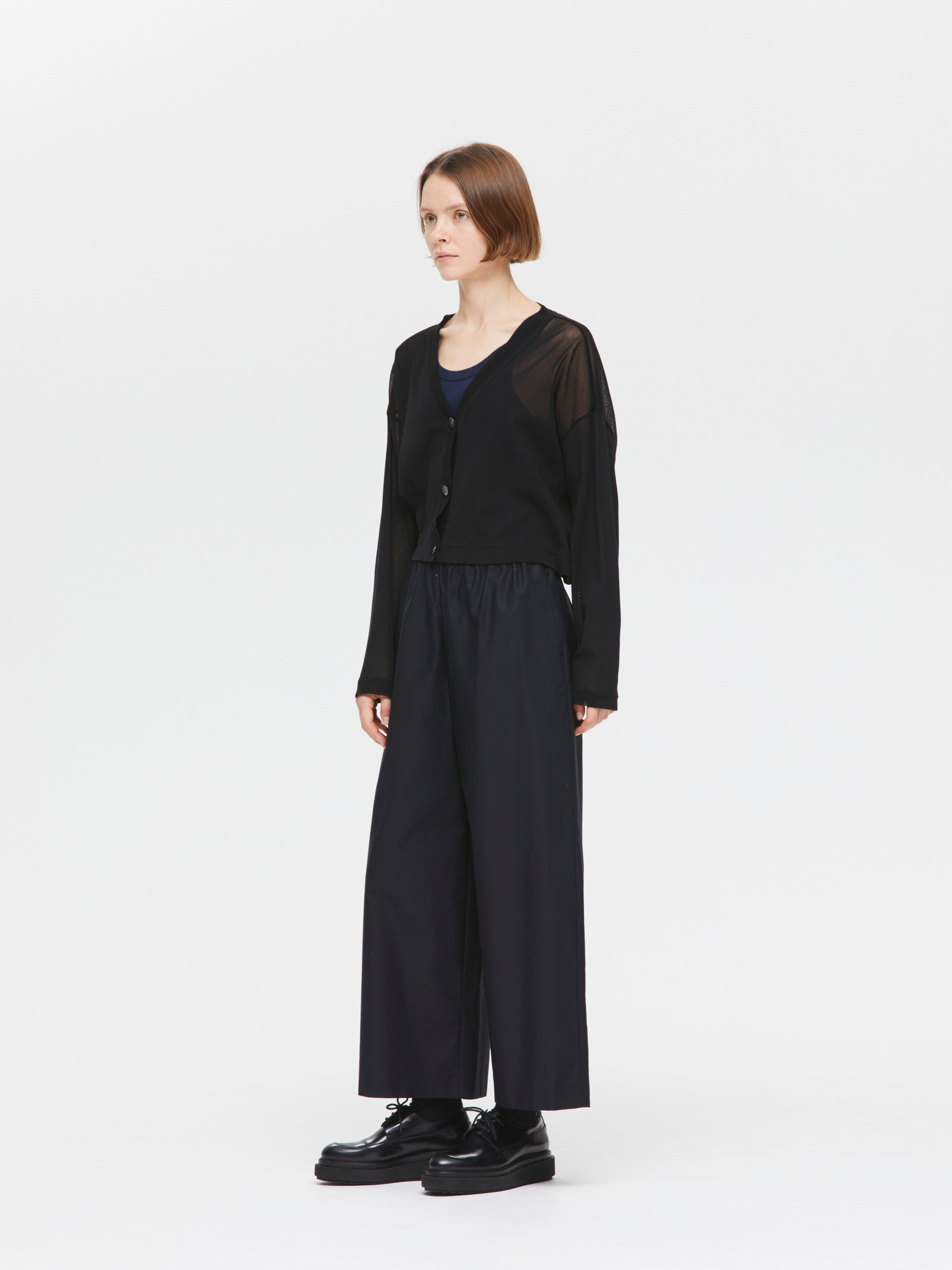 mesh V neck short C/D | 1-210064 – mizuiro ind