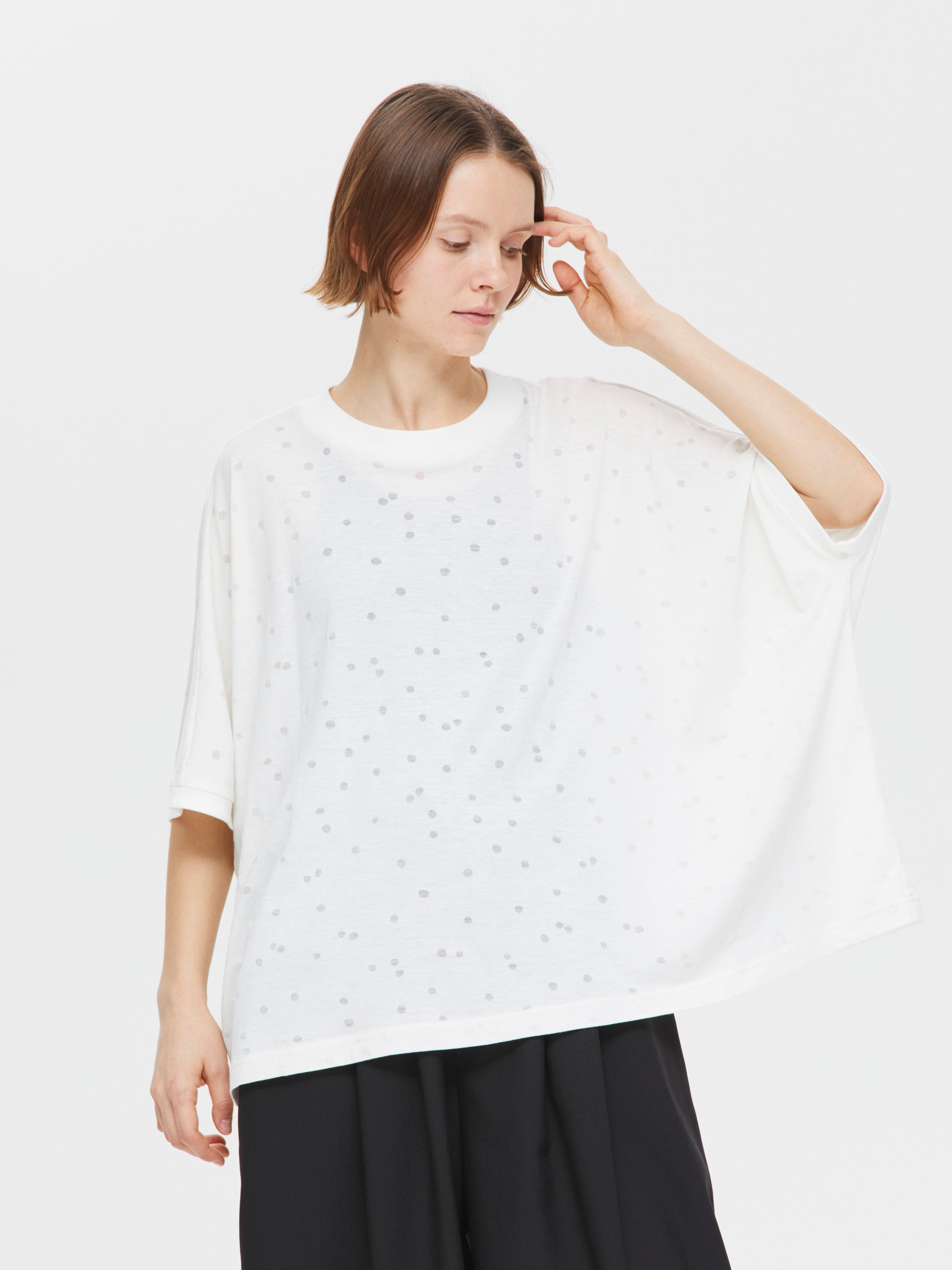 burn out dots print wide P/O | 1-210068 – mizuiro ind