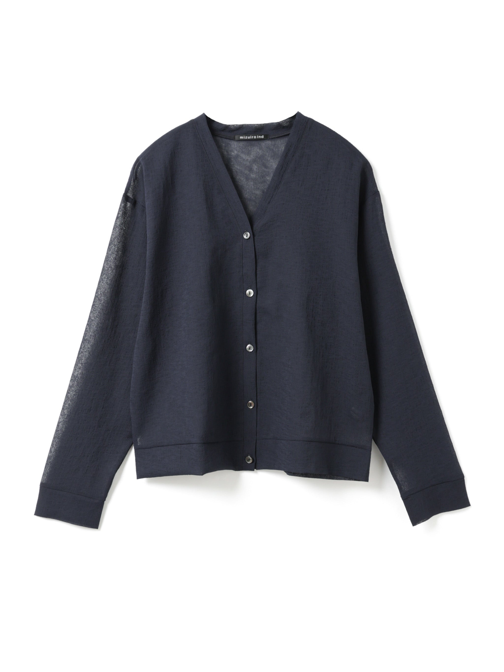 washer voile V neck C/D | 1-210072 – mizuiro ind