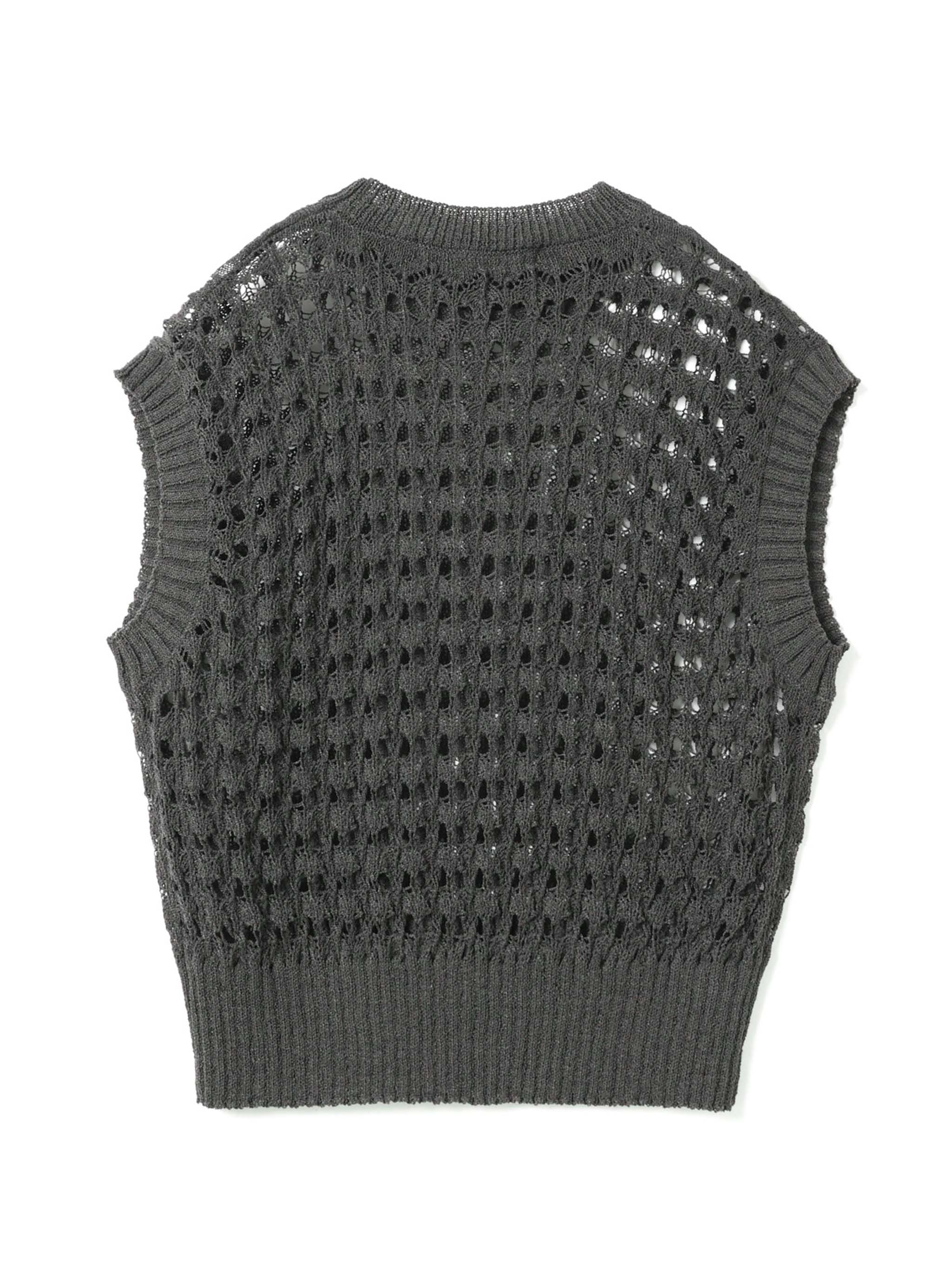 pattern knitting c/neck vest | 1-220024 – mizuiro ind