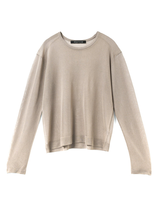 sheer crew neck P/O | 1-220056