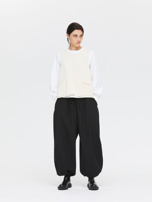 tape yarn short vest