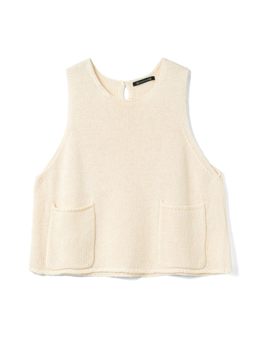 tape yarn short vest