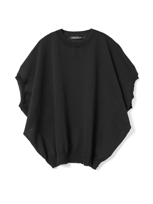 wide cocoon sheer vest | 1-220063