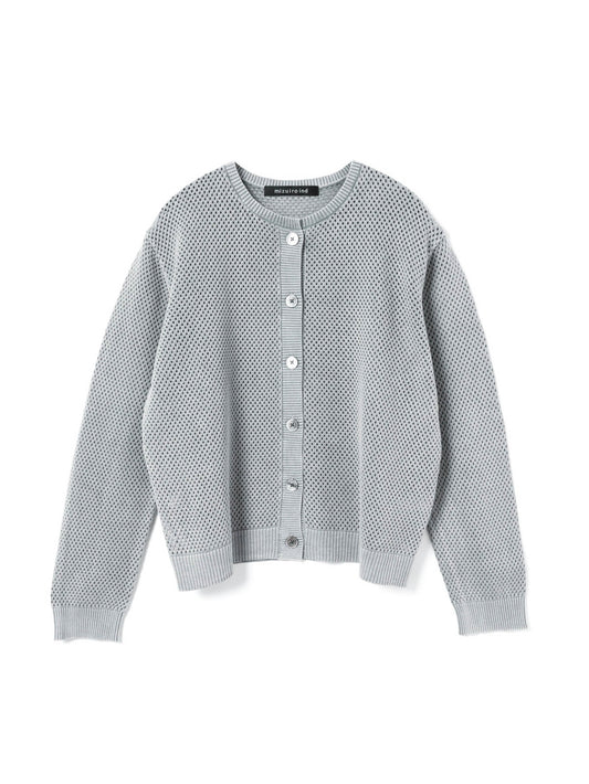 stone wash mesh crew neck C/D | 1-220068