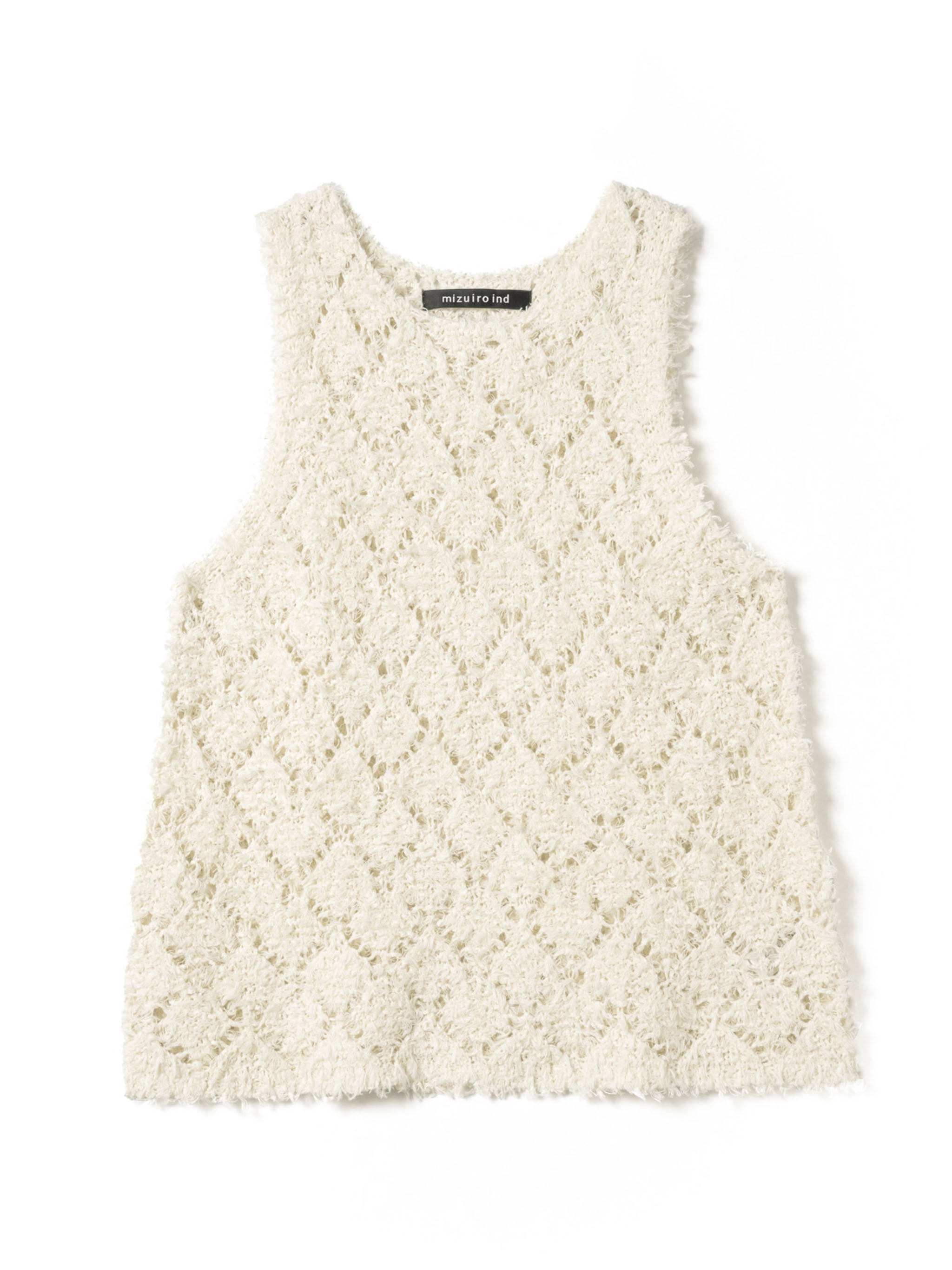 patterned vest | 1-220069 – mizuiro ind