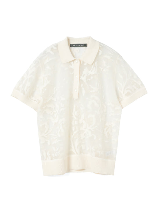 mesh embroidery polo P/O | 1-220073