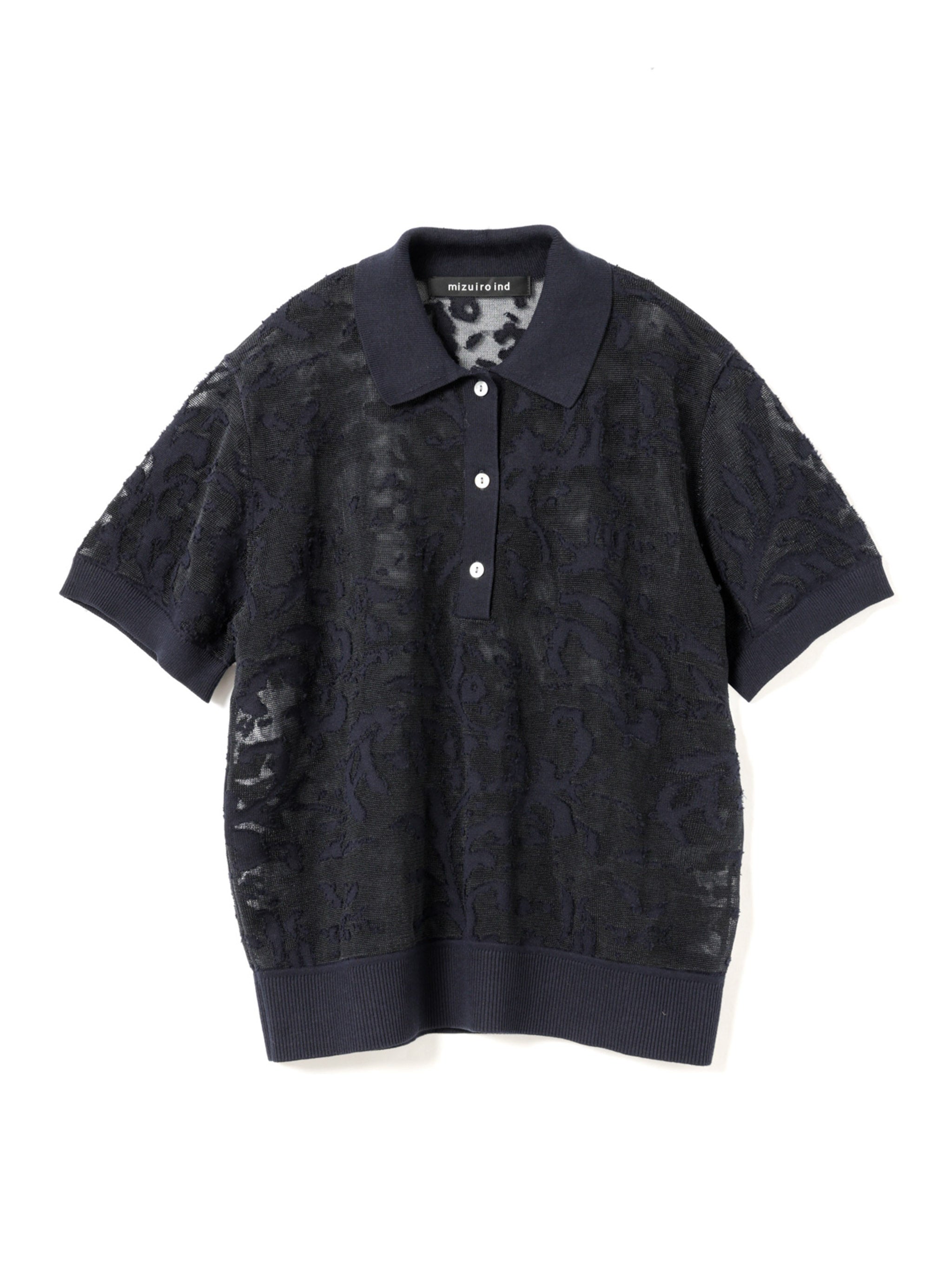 mesh embroidery polo P/O | 1-220073 – mizuiro ind