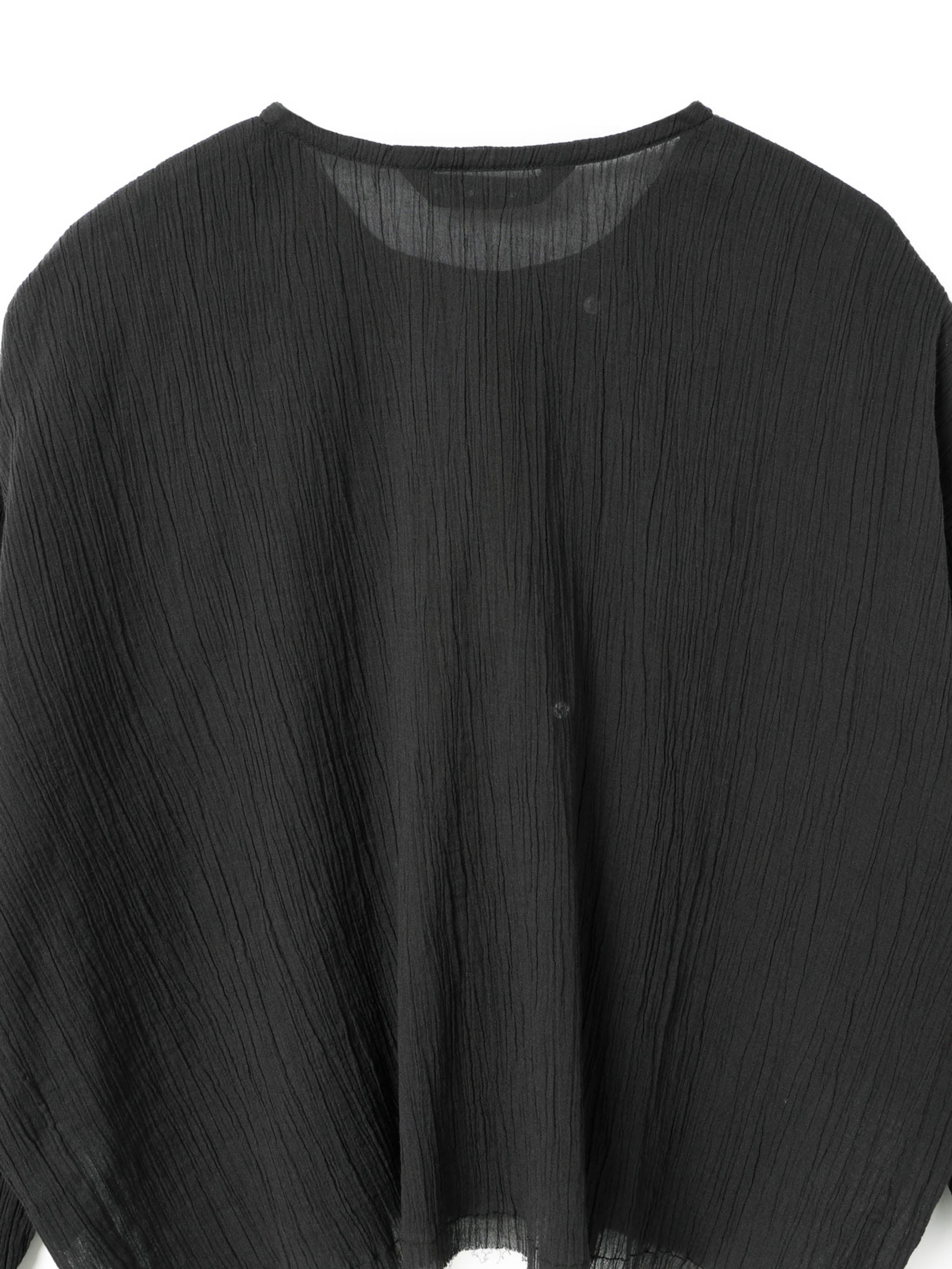 cotton crape short shirt | 1-230099 – mizuiro ind