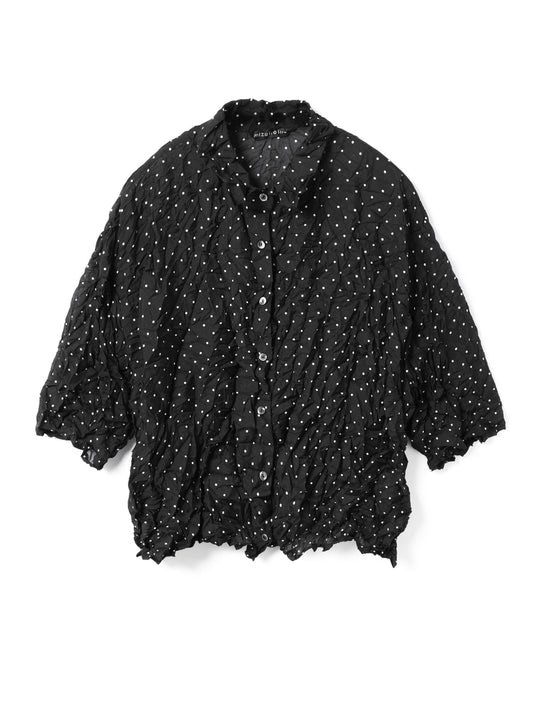 dots print catch washer shirt | 1-230104