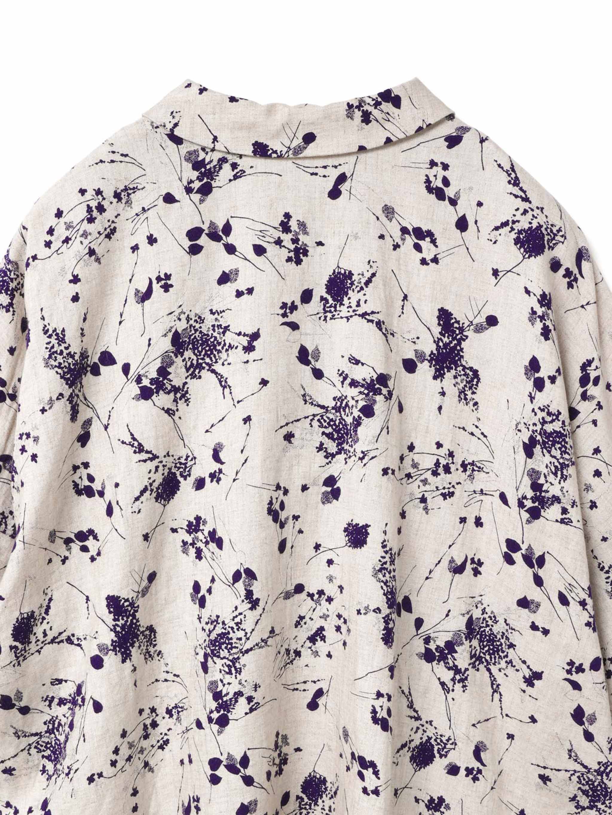 mizunoiro ★ページ rayon linen print wide shirt | 1-230108 – mizuiro ind