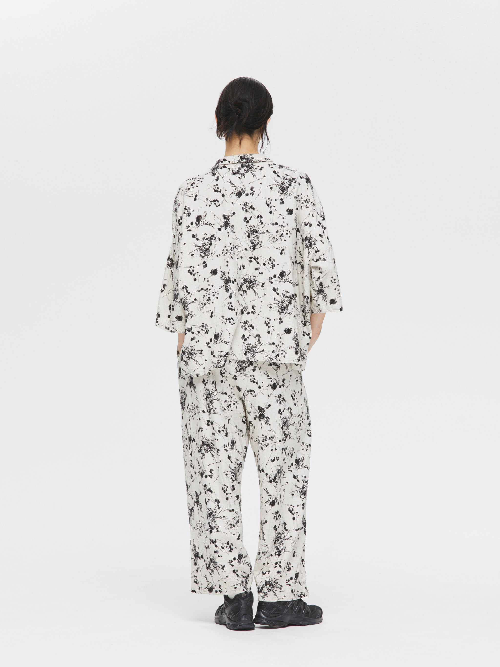 mizuiroind シャツ　フリーサイズ rayon linen print wide shirt | 1-230108 – mizuiro ind