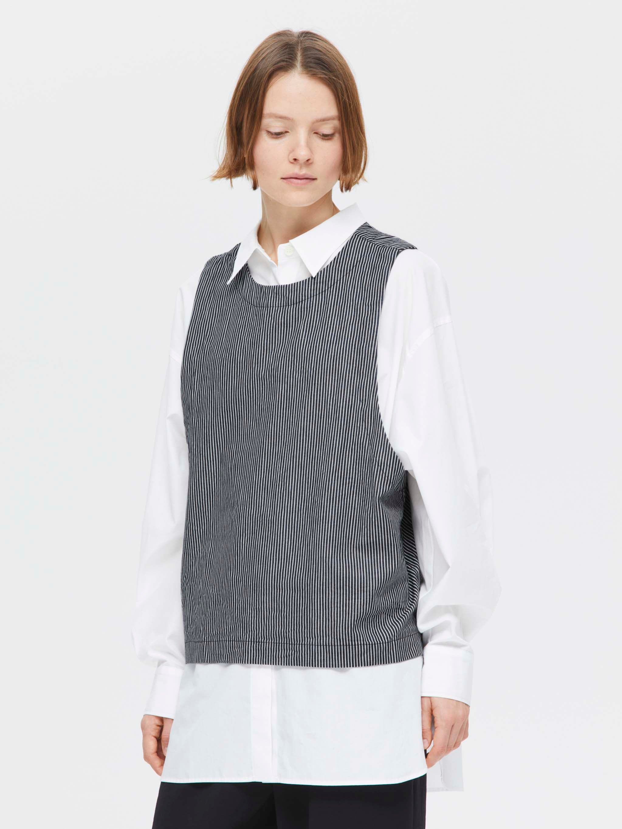 mizuiroind crew neck short vest ベスト mizuiro ind crew neck short vest | CoCo Cuore
