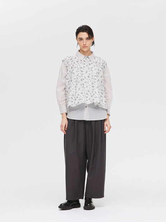 small flower print N/S flare P/O | 1-230117