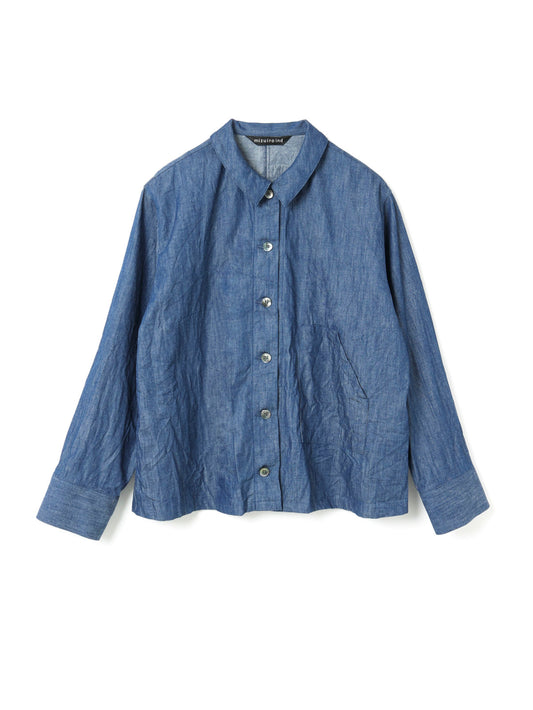 denim compact shirt | 1-230121