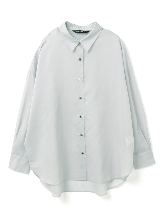 sheer wide shirt | 1-230125