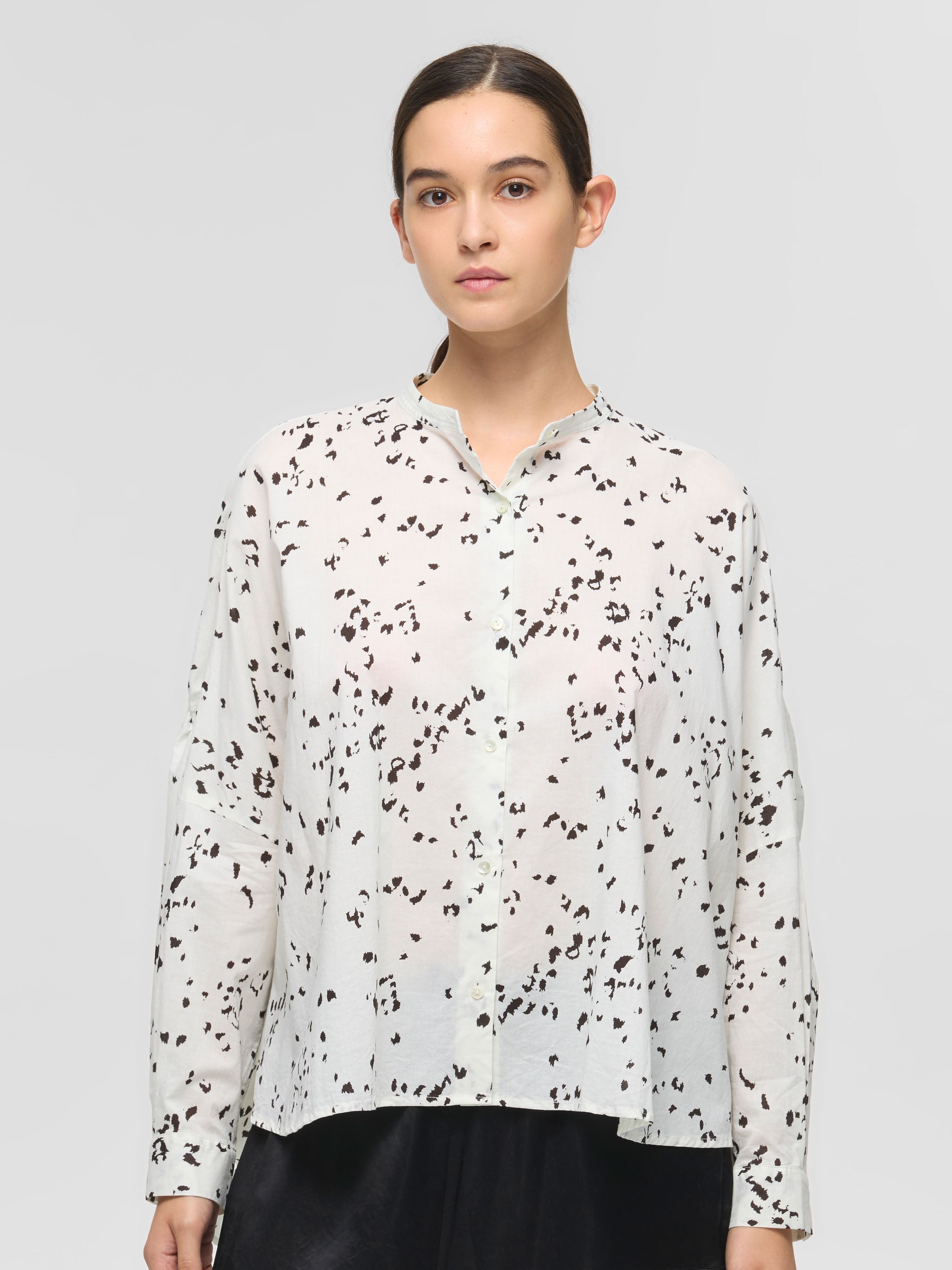 print back gather shirt | 1-230131 – mizuiro ind