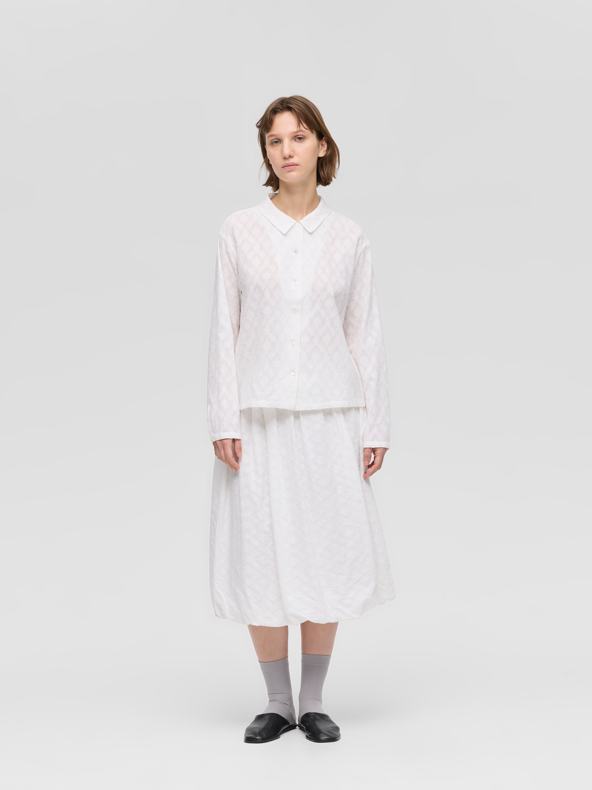 BLOCK JQ TRICOT SKIRT スカート　ホワイト　Mサイズ JQ baloon SK | 1-260098 – mizuiro ind