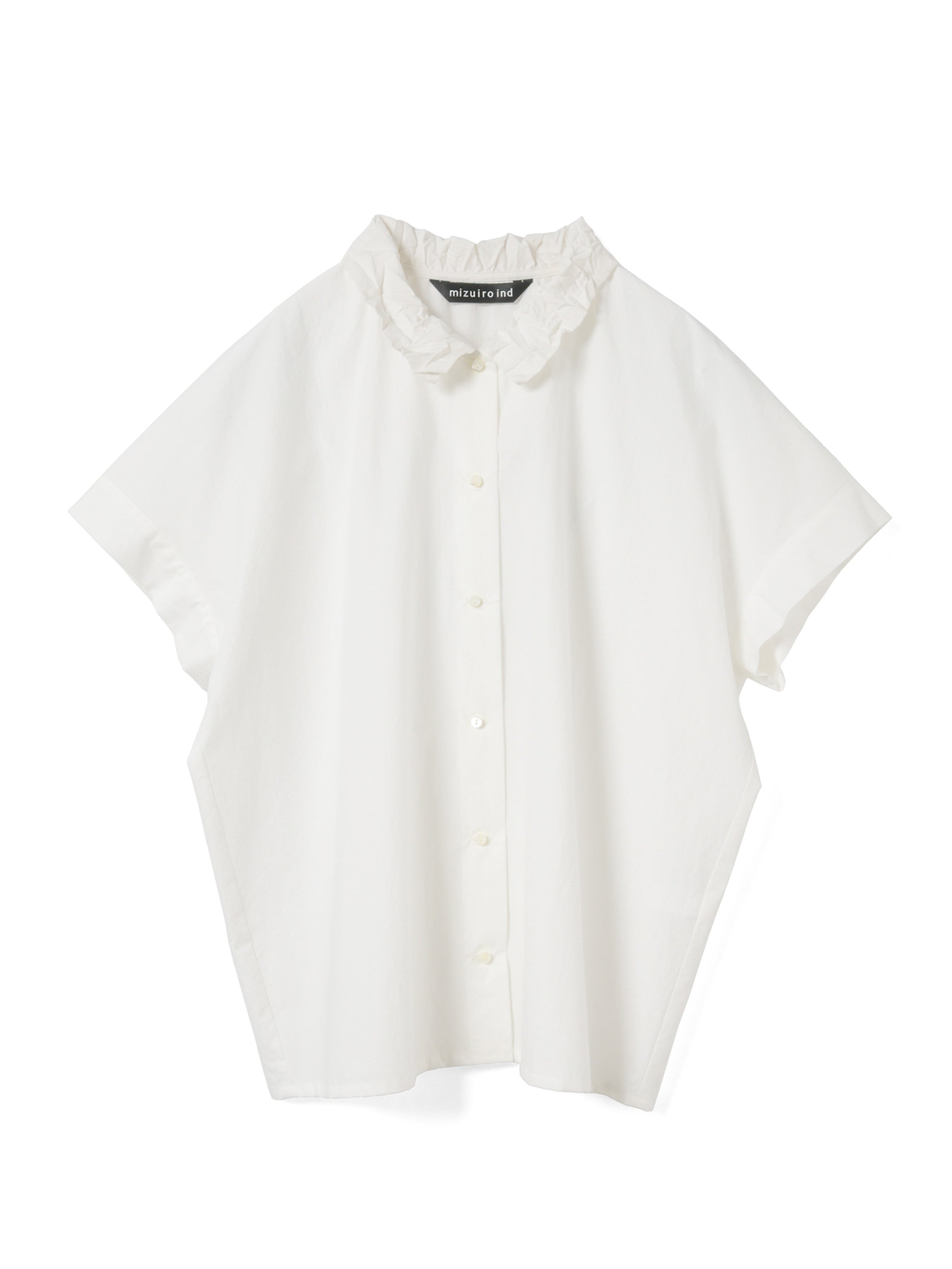 washer collar wide shirt | 1-230155 – mizuiro ind
