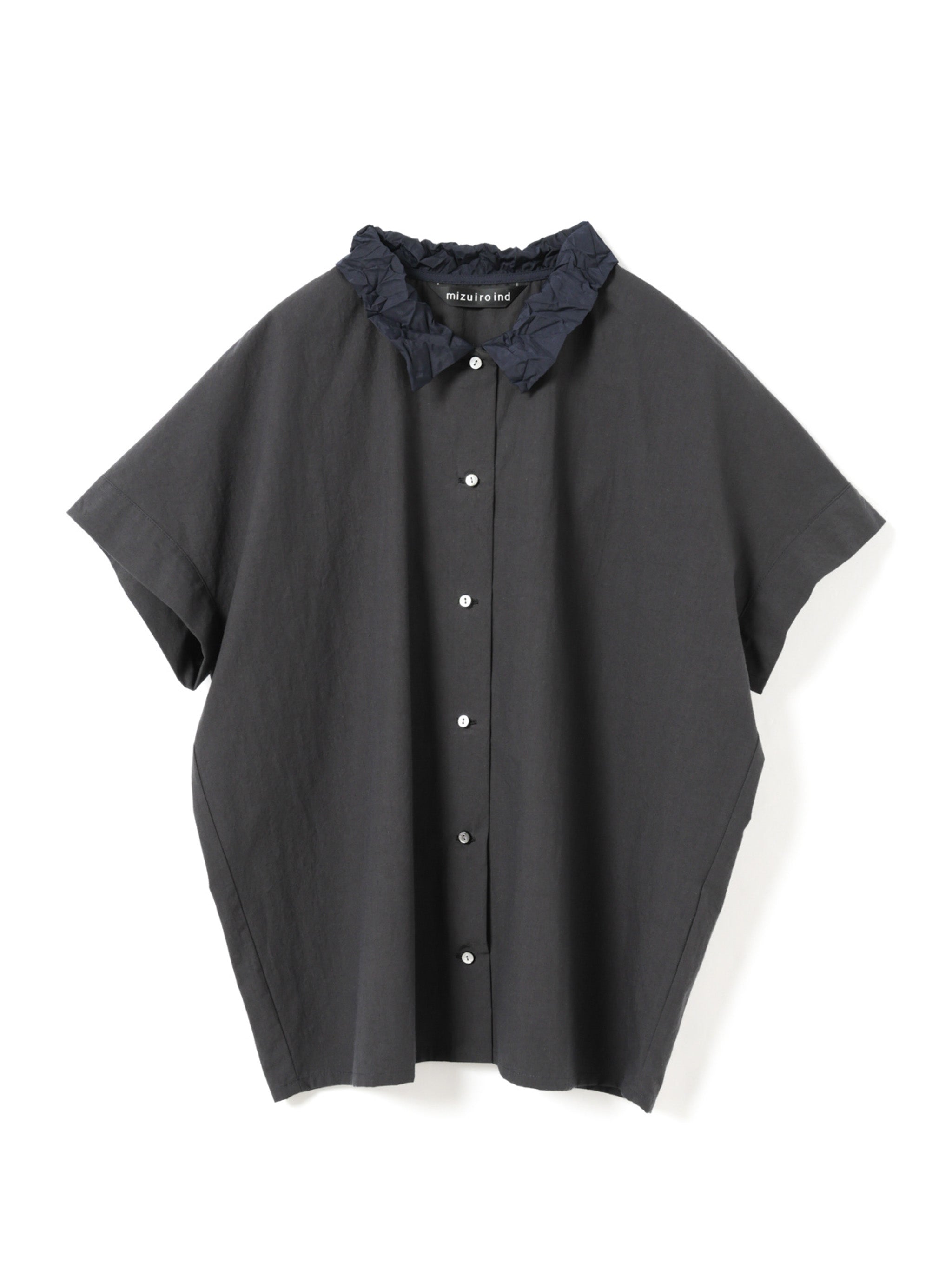 washer collar wide shirt | 1-230155 – mizuiro ind