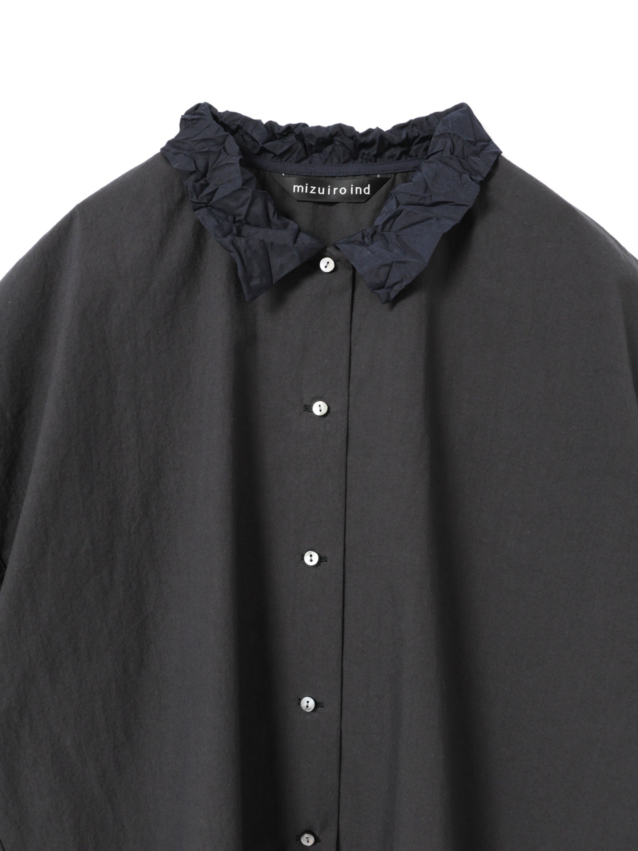 washer collar wide shirt | 1-230155 – mizuiro ind
