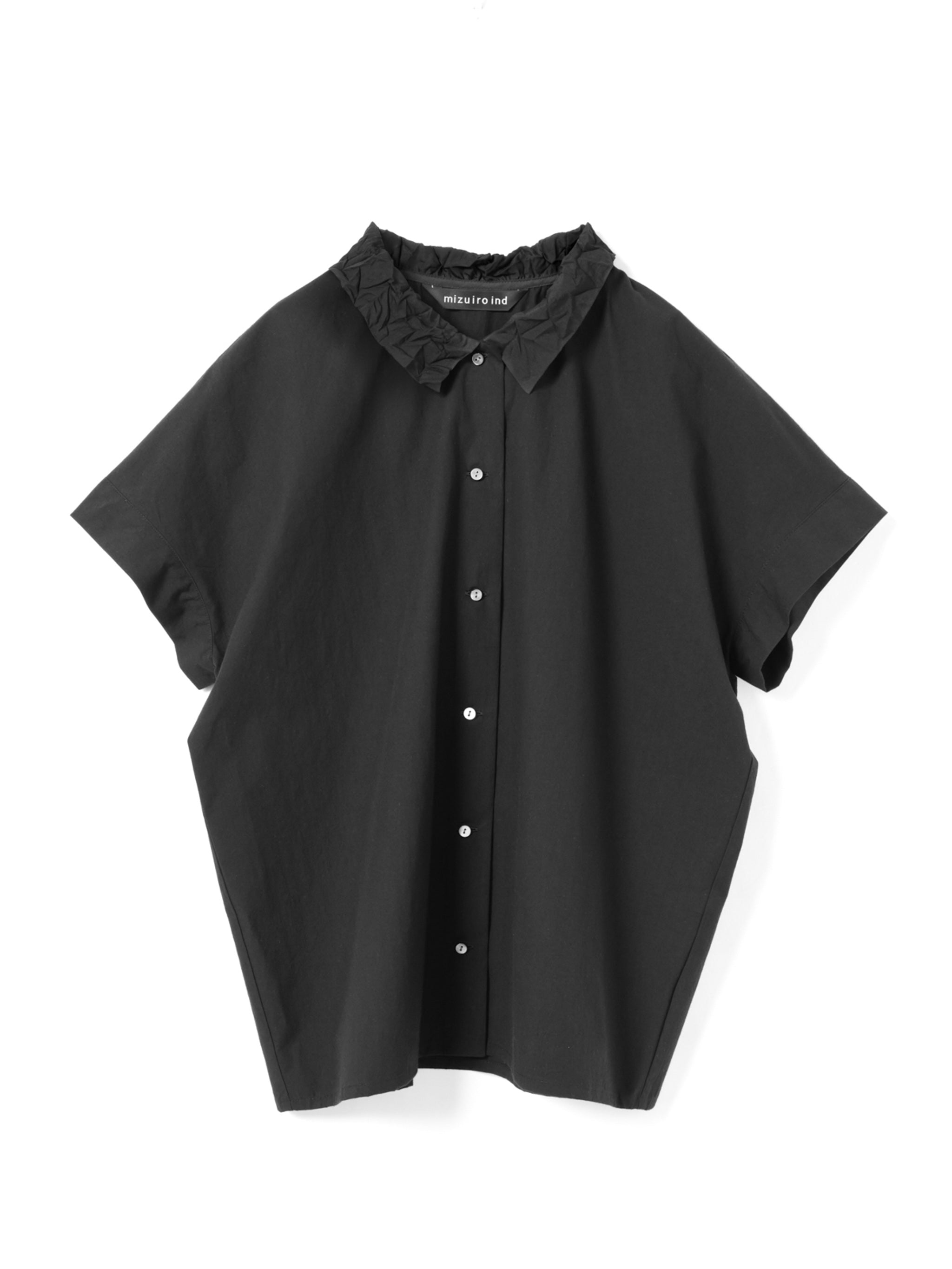 washer collar wide shirt | 1-230155 – mizuiro ind