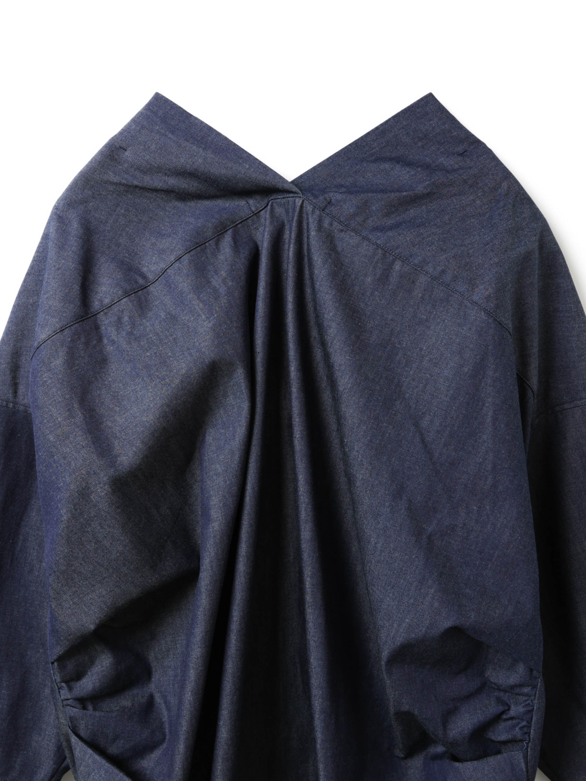 V neck denim shirt | 1-230156 – mizuiro ind