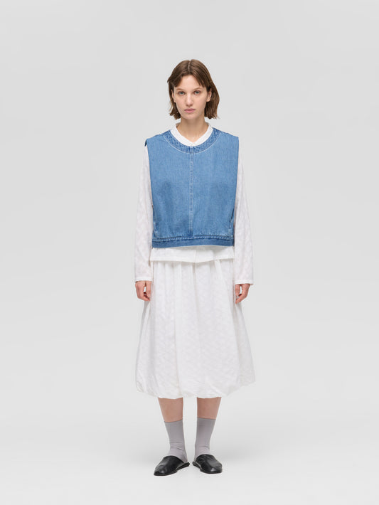 denim vest | 1-230157BL