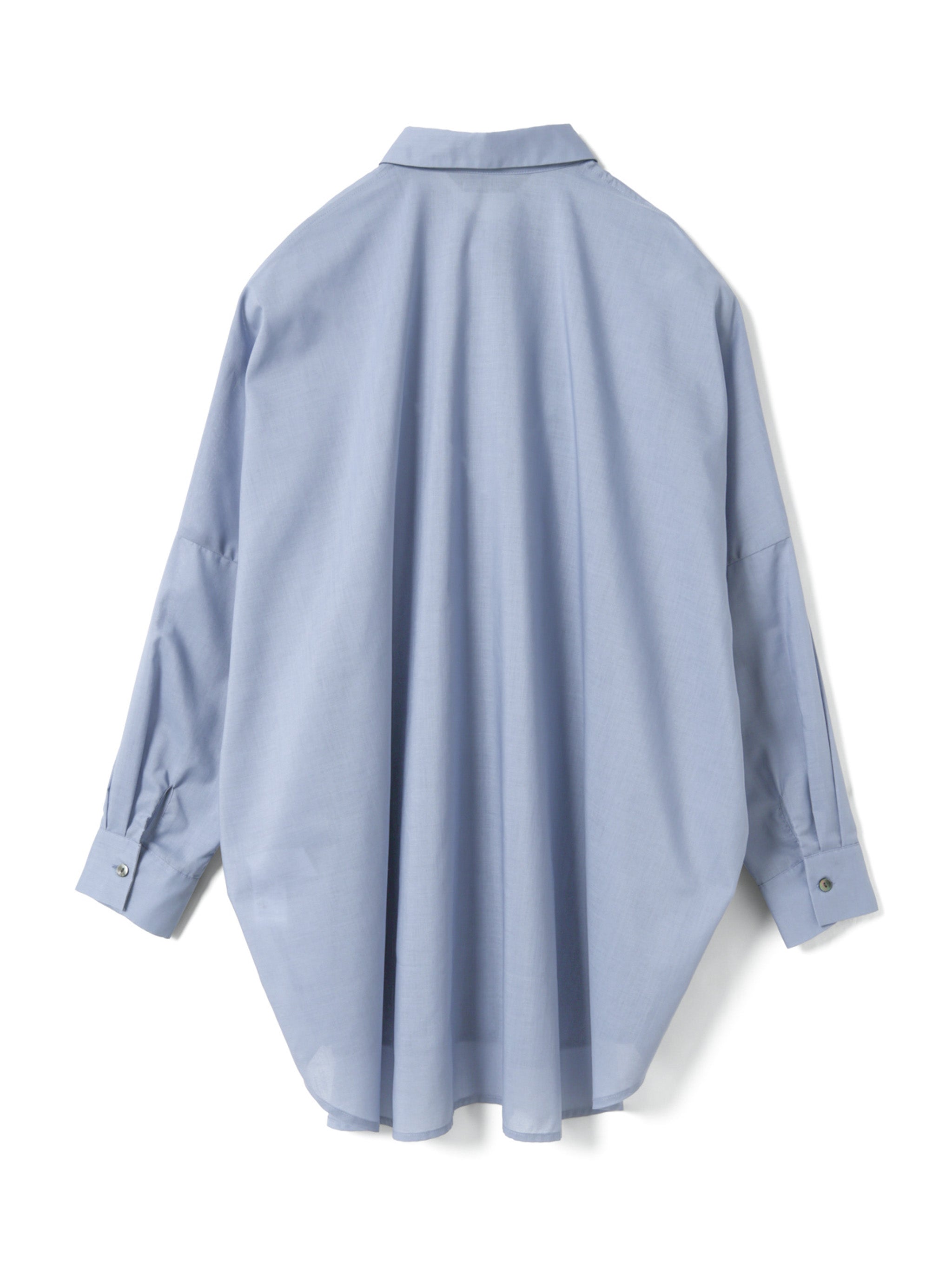 Kazuです T/C sheer wide shirt | 1-230162 – mizuiro ind