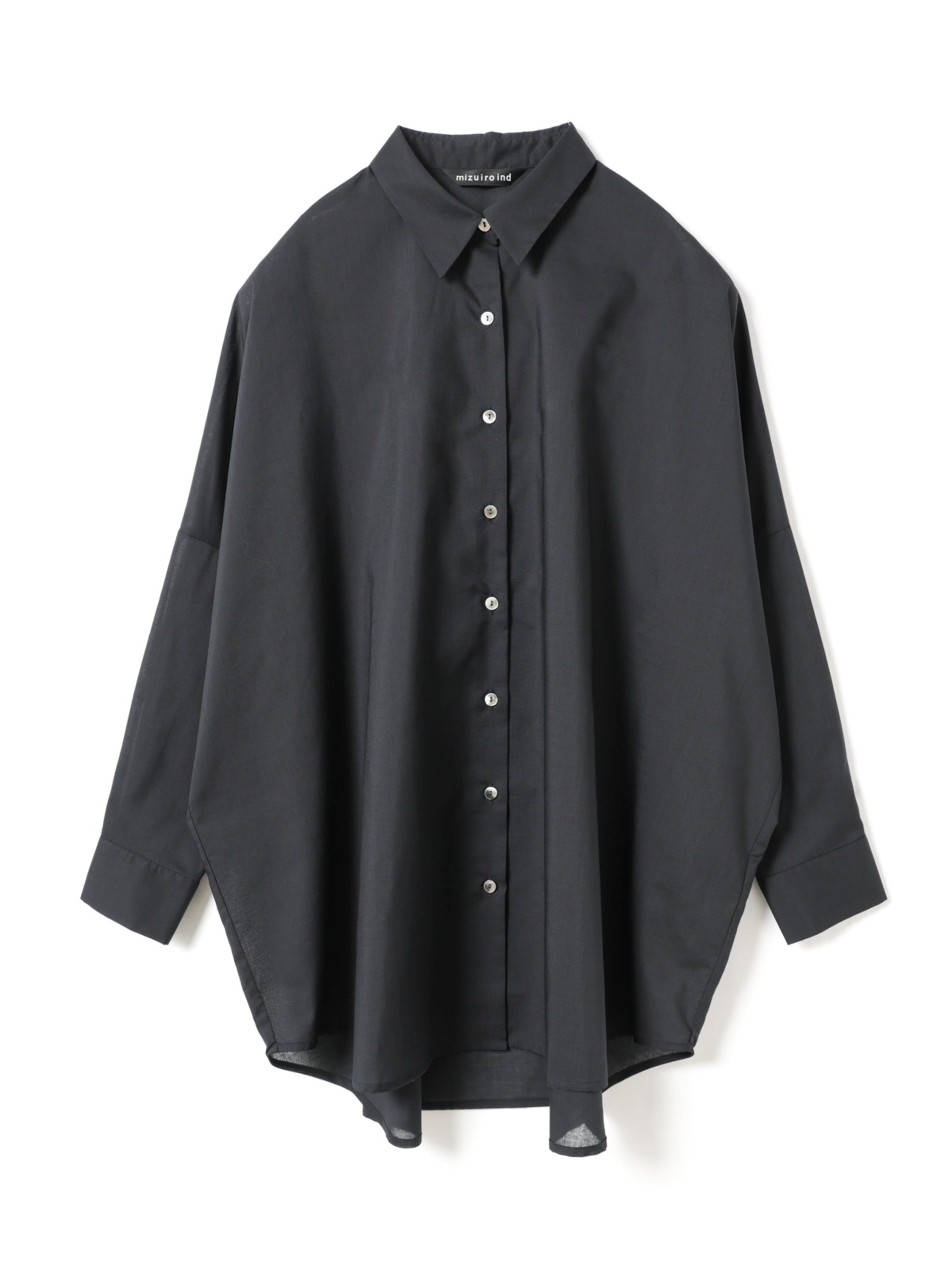 T/C sheer wide shirt | 1-230162 – mizuiro ind