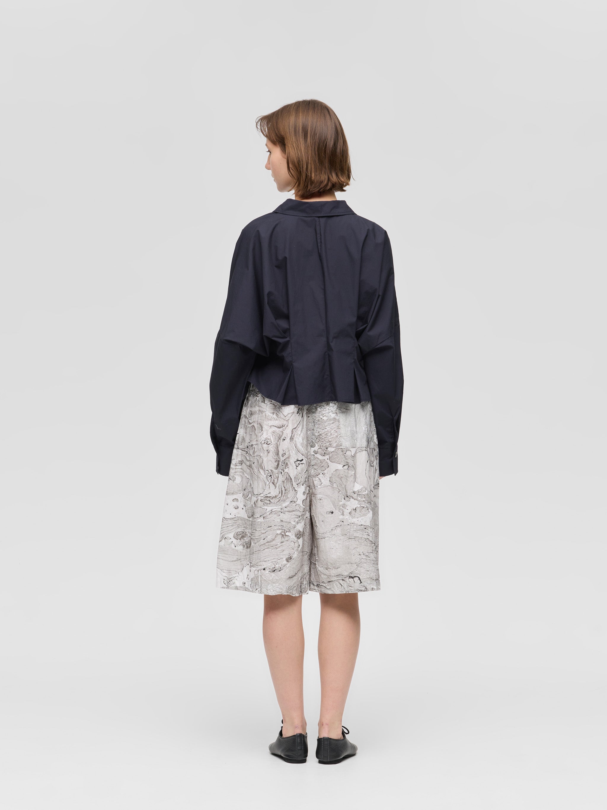 cocoon short shirt | 1-230164 – mizuiro ind