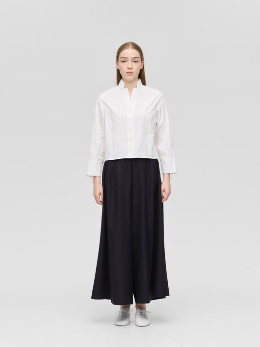 stand collar short shirt | 1-230165