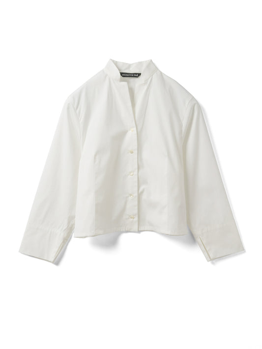 stand collar short shirt | 1-230165