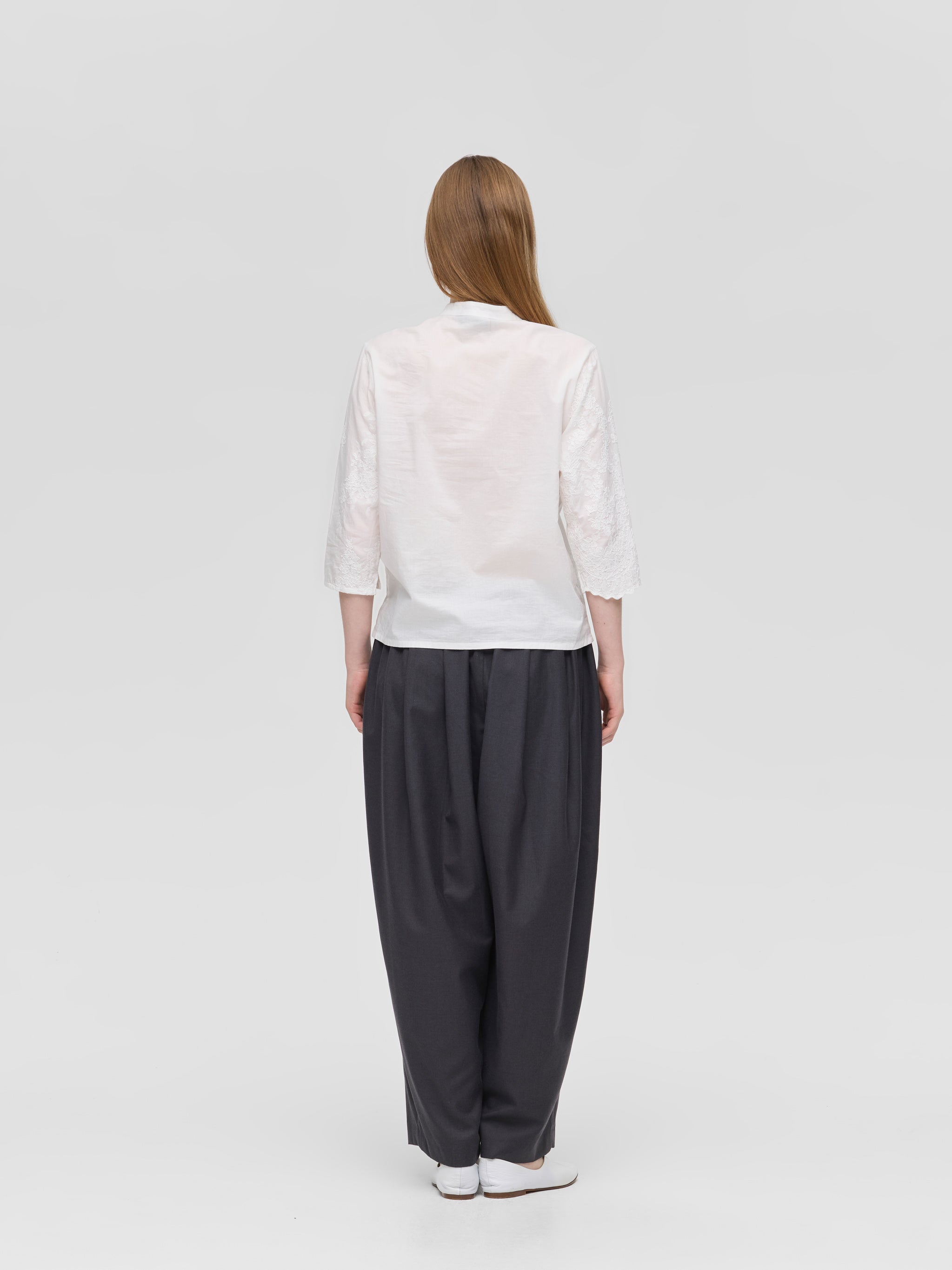 lace chinoiserie shirt | 1-230168 – mizuiro ind