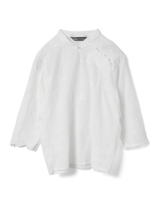 lace chinoiserie shirt | 1-230168