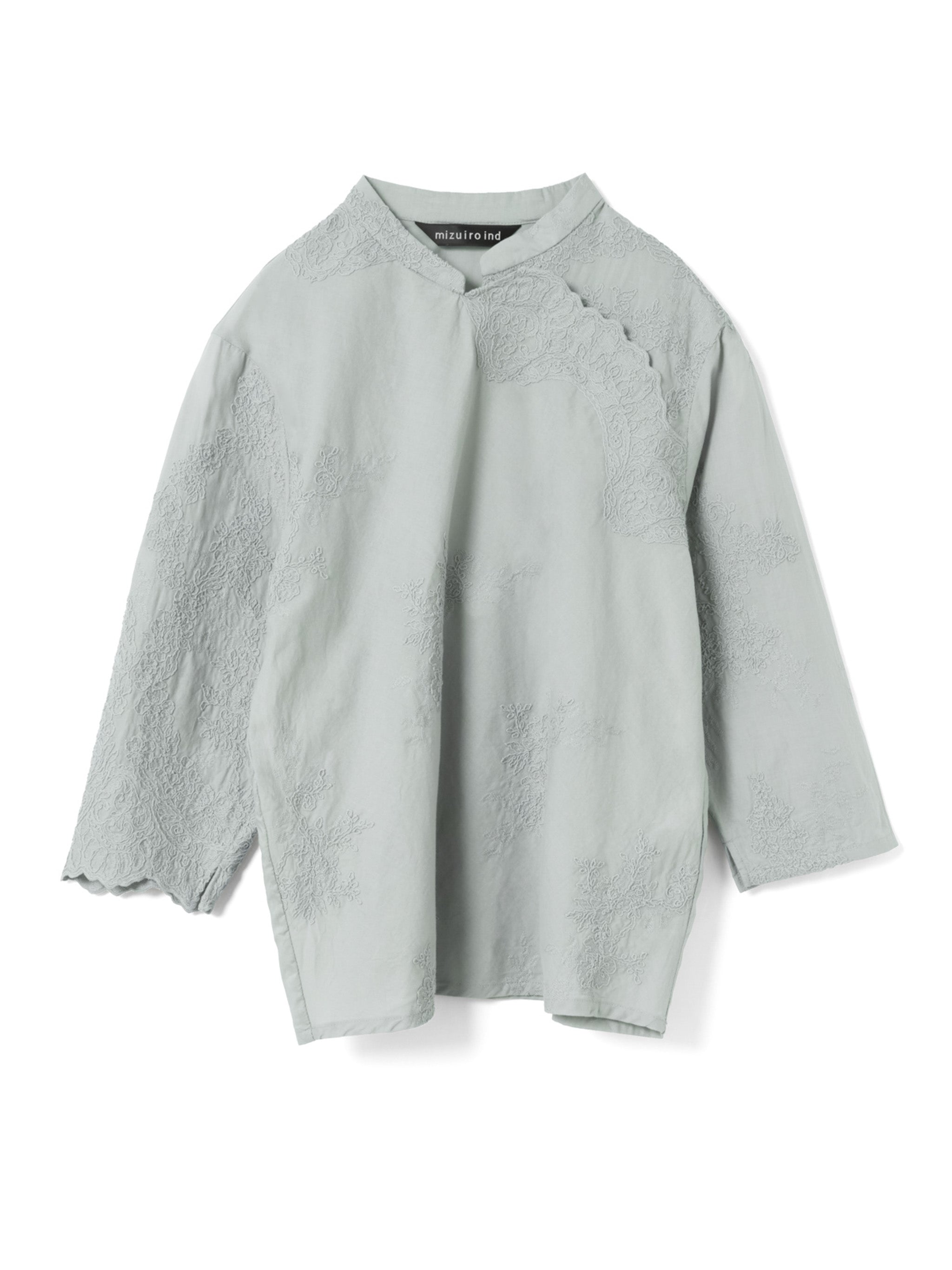 lace chinoiserie shirt | 1-230168 – mizuiro ind