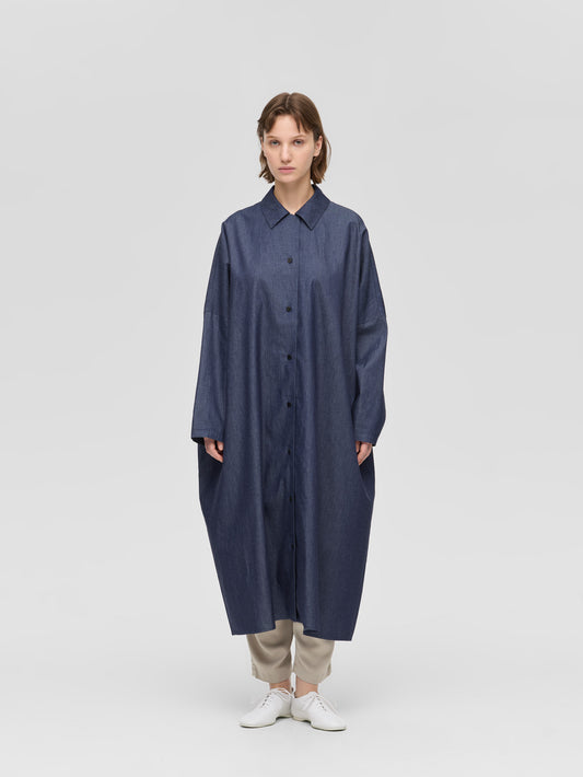 denim wide shirt OP | 1-250083