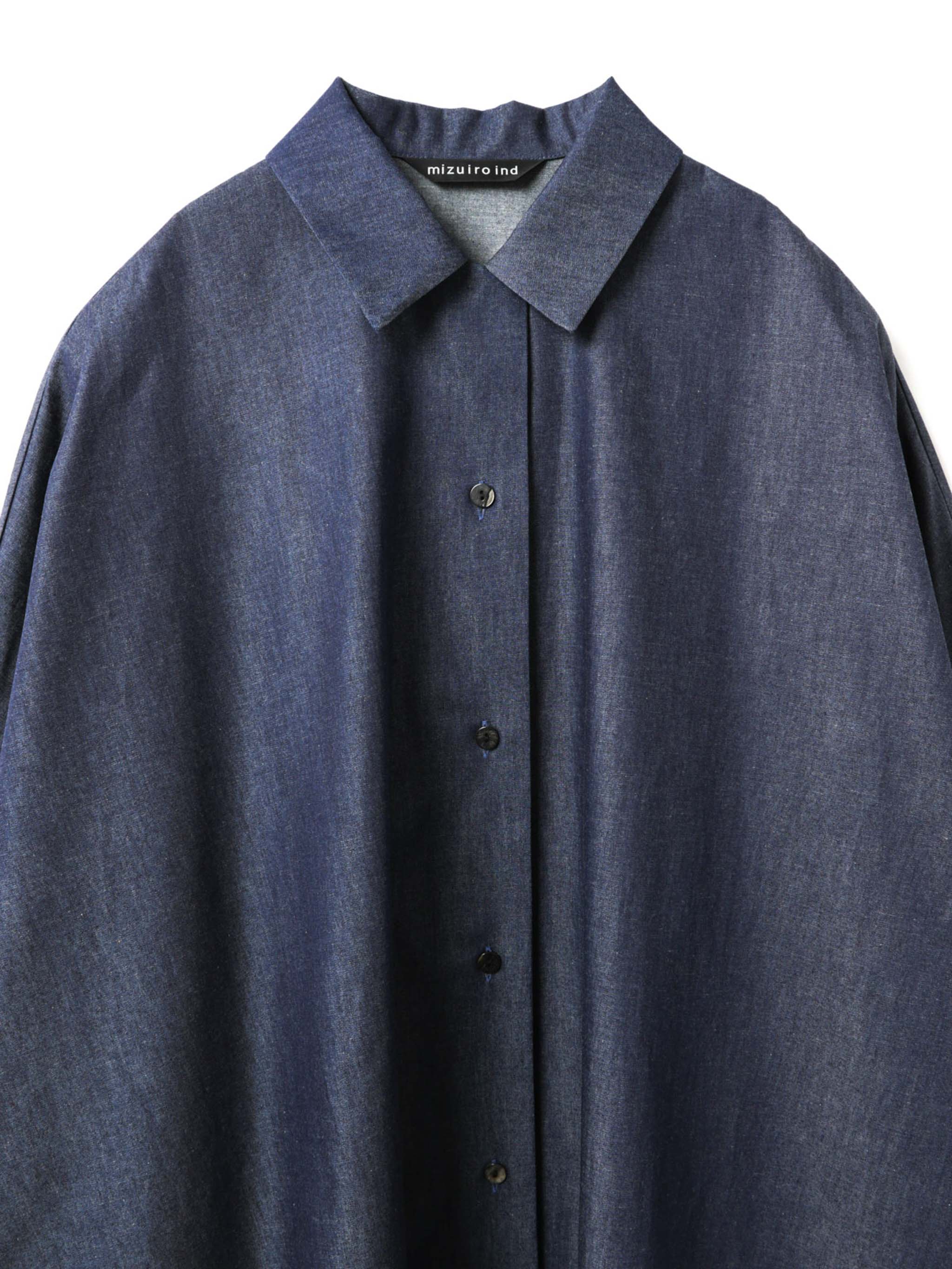 denim wide shirt OP | 1-250083 – mizuiro ind