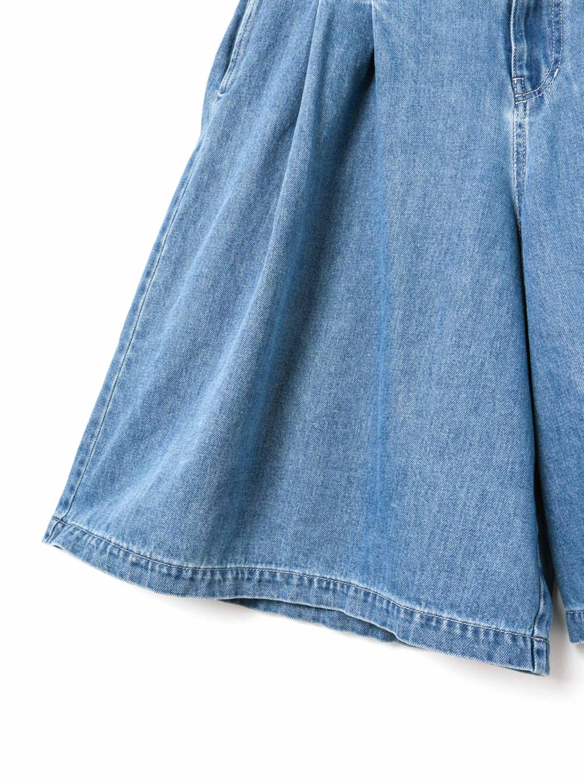 high waist wide half PT | 1-260096BL – mizuiro ind
