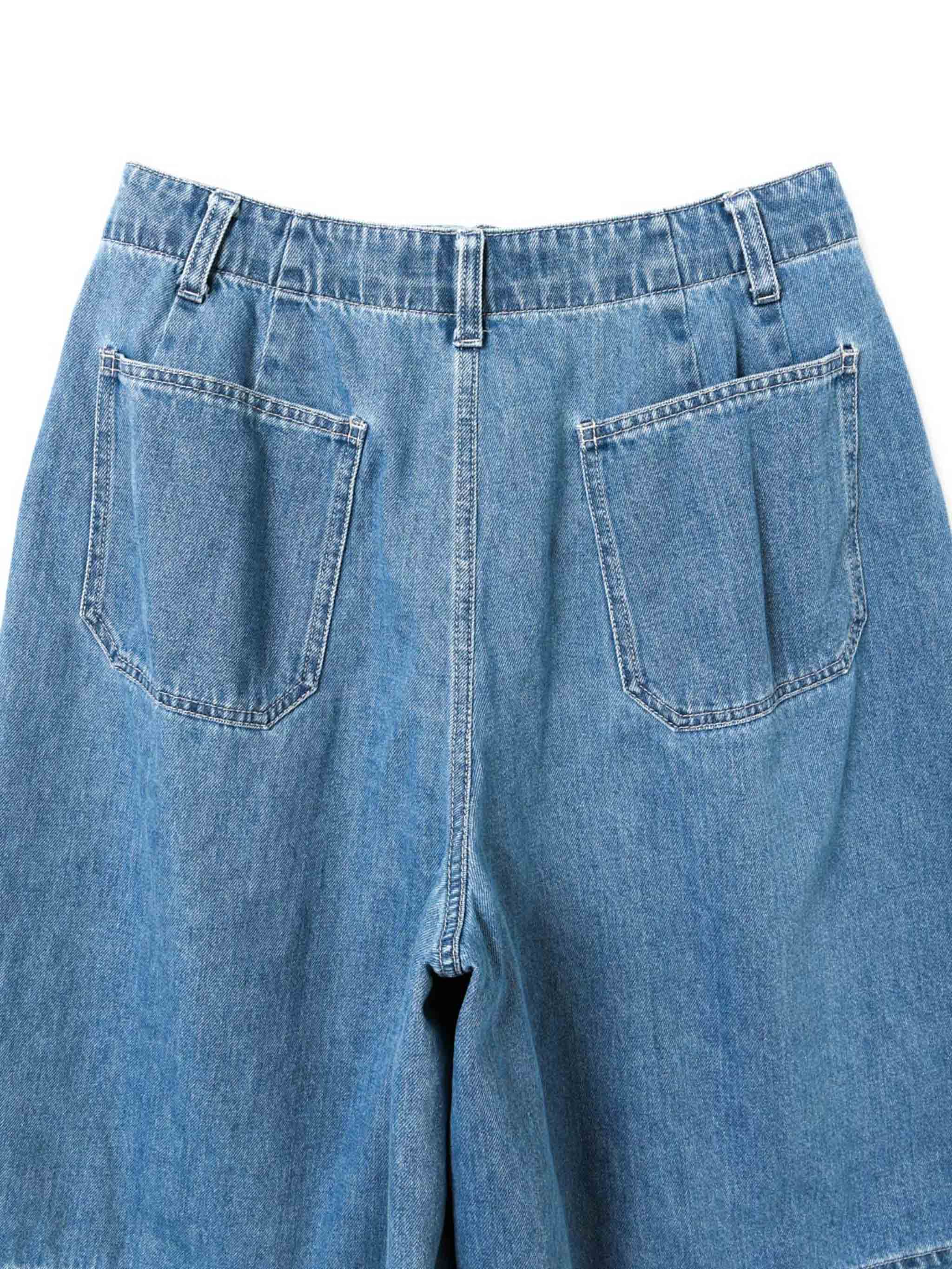 high waist wide half PT | 1-260096BL – mizuiro ind