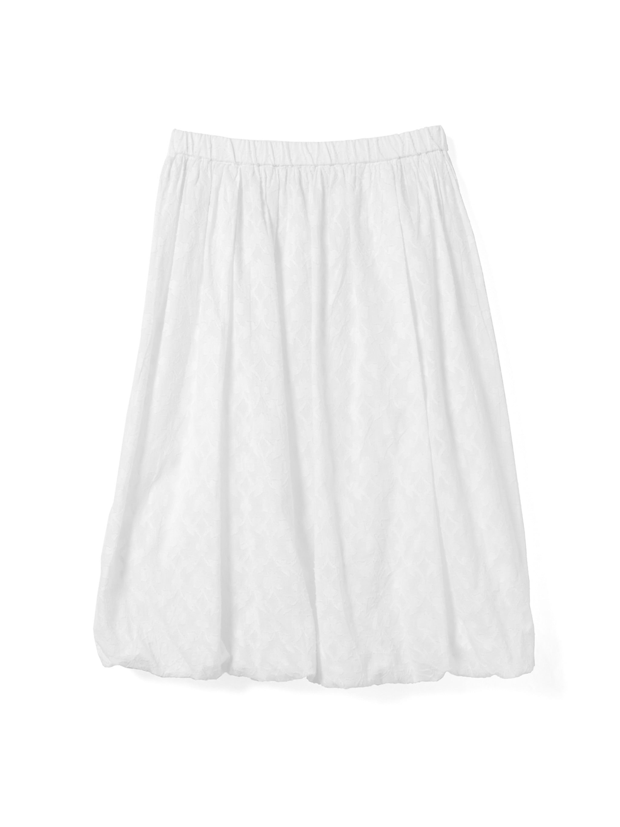 BLOCK JQ TRICOT SKIRT スカート　ホワイト　Mサイズ WOMEN GRACECOOL cotton tricot スカート ホワイト